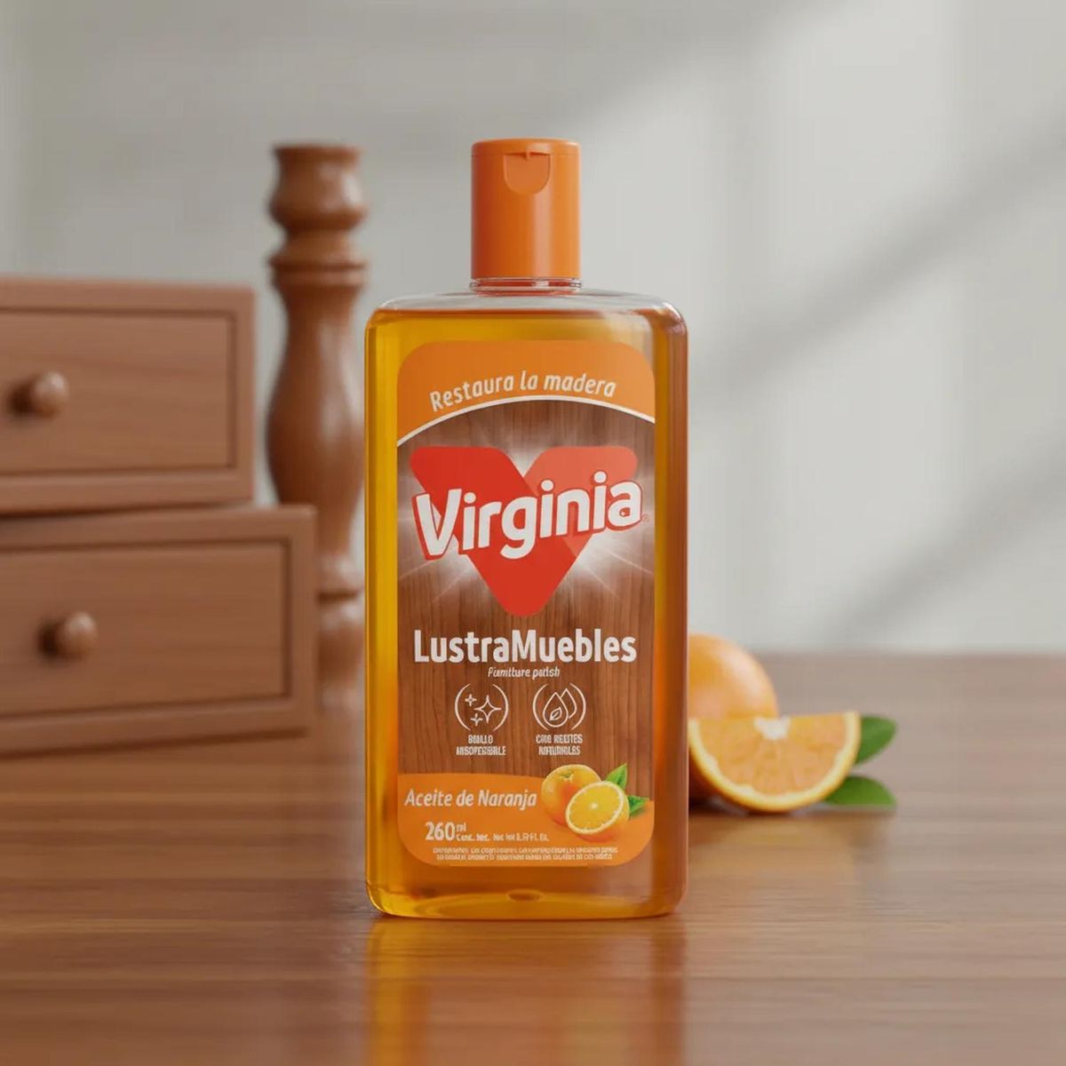 VIRGINIA - Virginia Lustra Muebles Aceite De Naranja 260 Ml