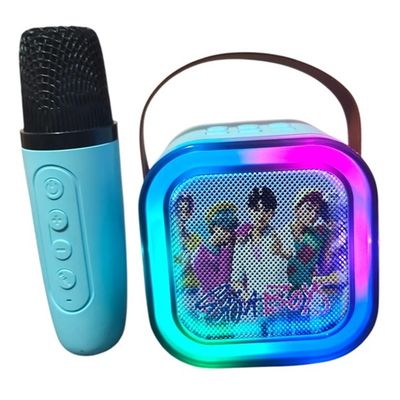 Imagen 2 del producto PARLANTE KARAOKE K-POP LAS GUERRERAS DEMON HUNTERS Azul