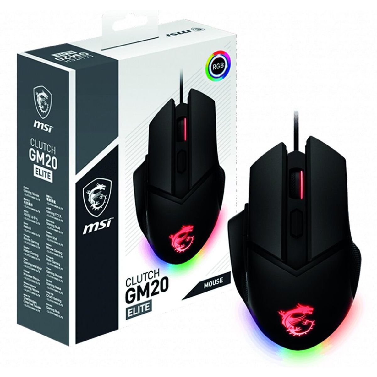 MSI - Mouse Gamer MSI  Clutch Gm20 Elite