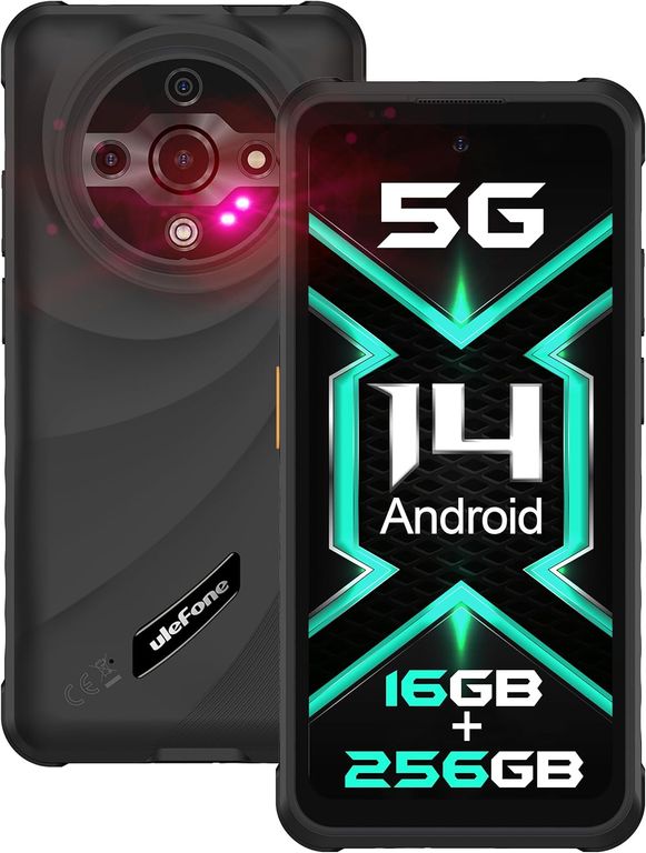 ULEFONE Armor X31 Pro 5G Celular 16GB+256GB Smartphone-Negro