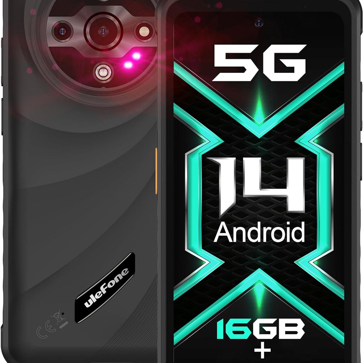 ULEFONE - Ulefone Armor X31 Pro 5G Celular 16GB+256GB Smartphone-Negro