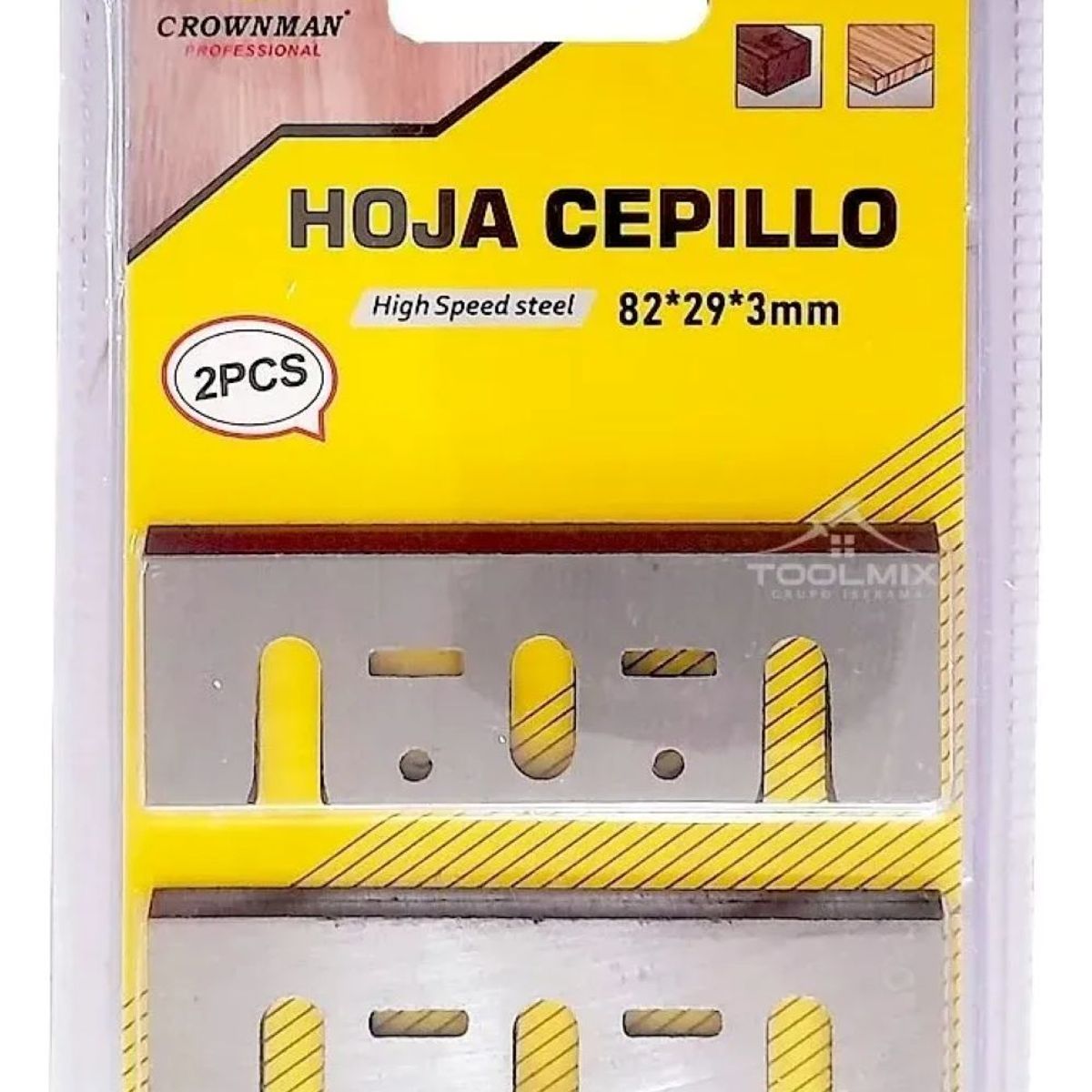 GENERICO - Pack 2 Cuchillas Repuesto Cepillo Eléctrico 82 X 29 X 3mm