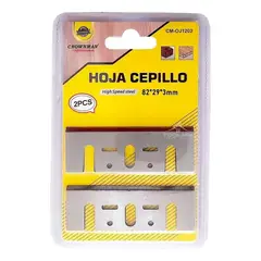 GENERICO - Pack 2 Cuchillas Repuesto Cepillo Eléctrico 82 X 29 X 3mm