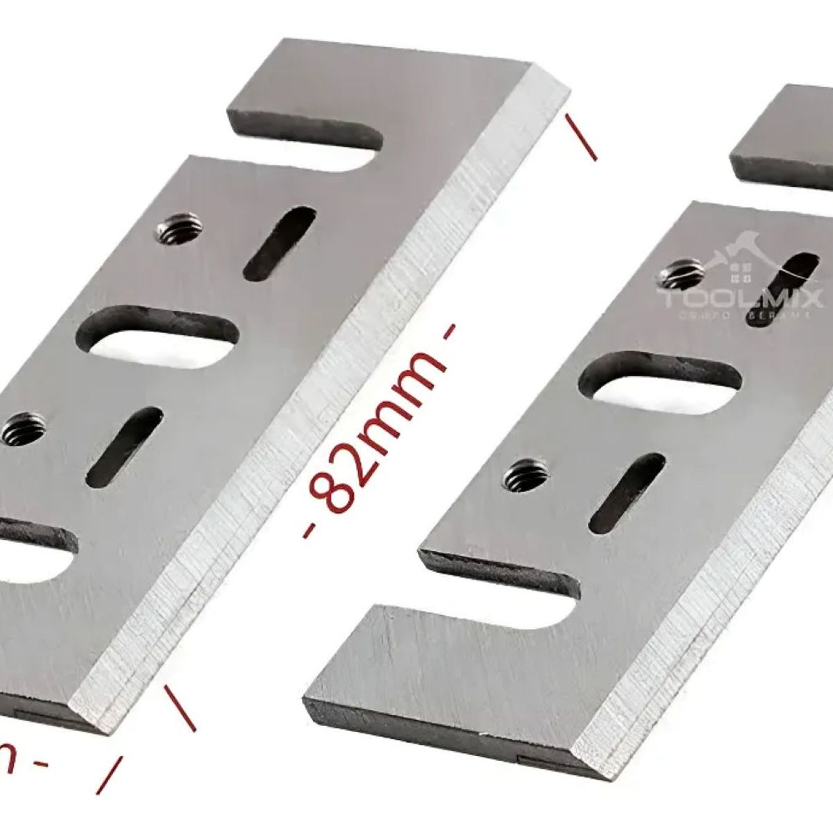 GENERICO - Pack 2 Cuchillas Repuesto Cepillo Eléctrico 82 X 29 X 3mm