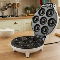 LINE - Máquina Mini Donas Antiadherente Capacidad 7 MiniDonas 1200W