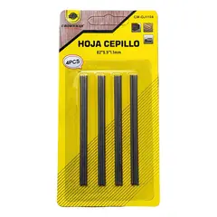 GENERICO - Pack 4 Cuchillas Repuesto Cepillo Eléctrico 82 X 5.5 X 1.1mm