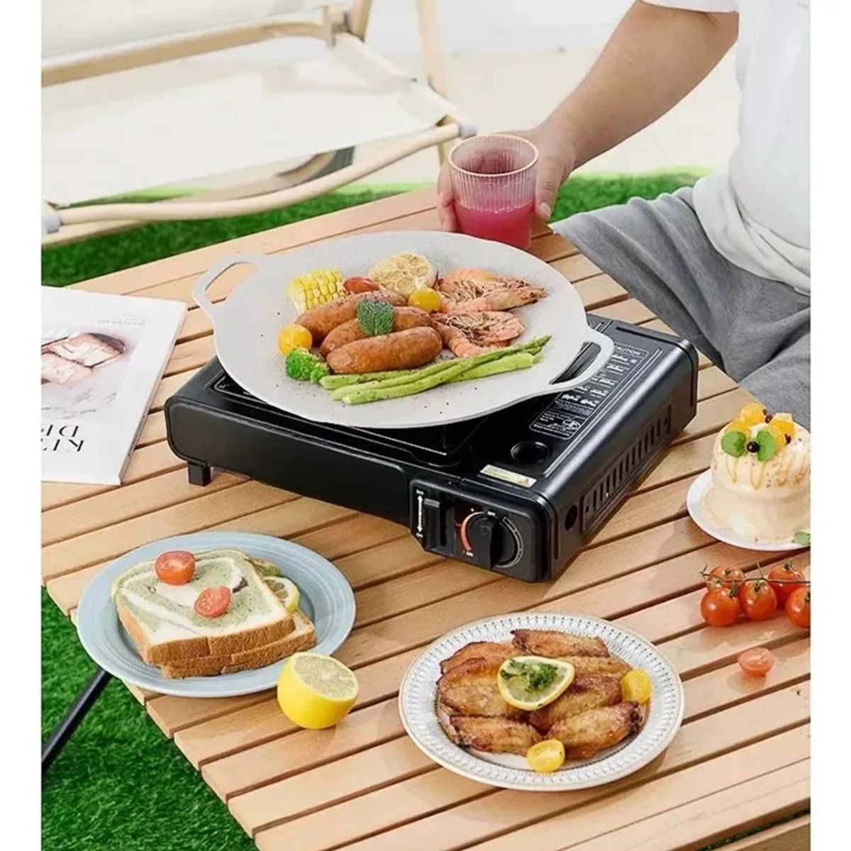 Cocinilla a Gas de Camping con Maleta, marca MOVI - Foto 2