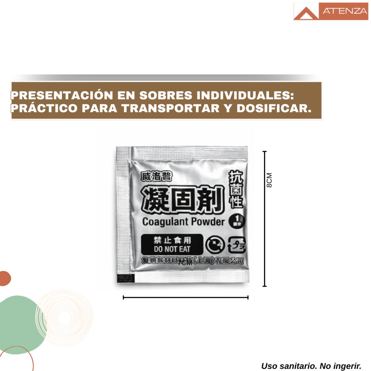 GENERICO - 12 Sobres Gel Solidificante Absorbente Para Baño Inodoro