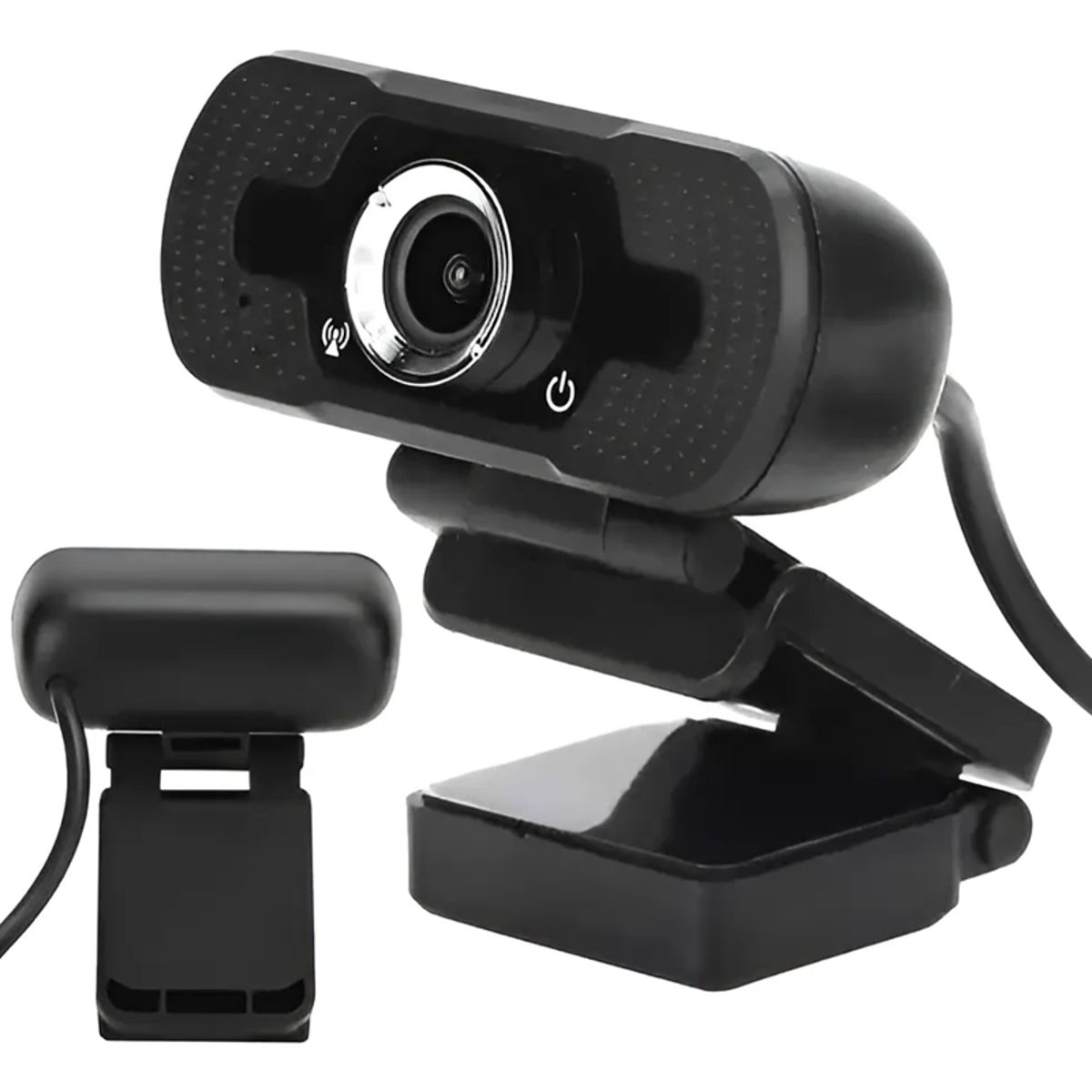 GENERICO - Camara Webcam Usb Con Micrófono Teletrabajo Videoconferencia Negro