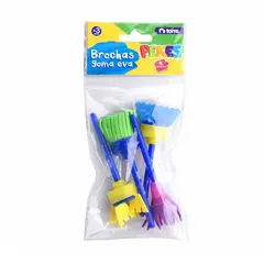 TORRE - Set 4 Brochas Goma Eva Pekes