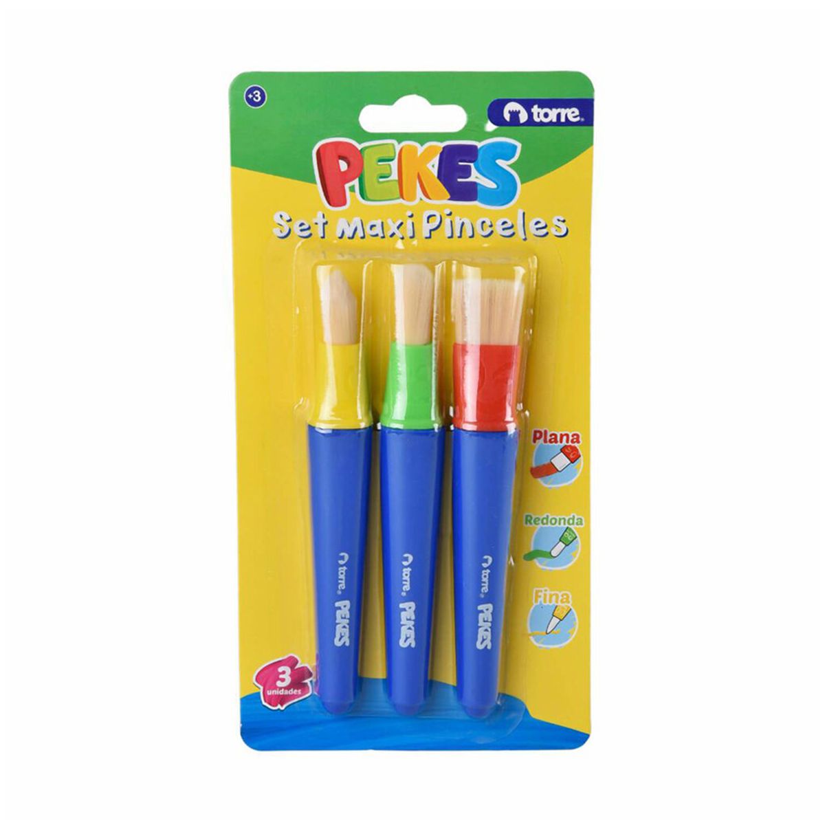 TORRE - Set 3 Maxi Pinceles Pekes Torre