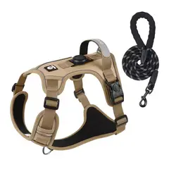 LUBABYCAS - Arnés Para Perro Ajustable Con Correa 1,5M Reflectante Kayla