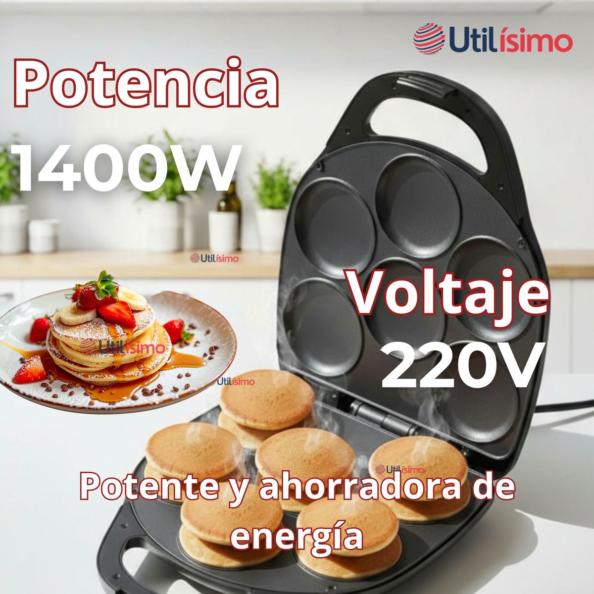 LINE - Máquina De Muffins Mini Panqueques Arepas Huevos Pasteles
