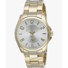US POLO - Reloj Assn Análogo Hombre Correa Metálica Dorada