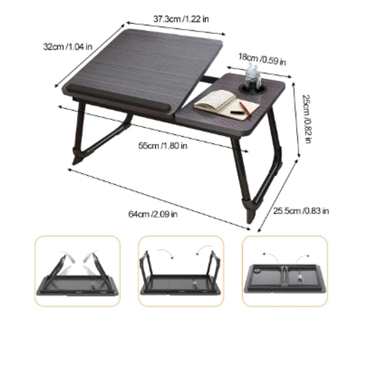 GENERICO - Mesa Plegable Ajustable Para Laptop Con Patas Plegables