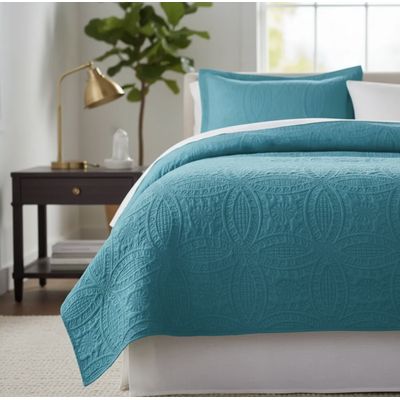 Imagen 2 del producto CUBRECAMAS DE VERANO 2 PLAZAS TURQUESA