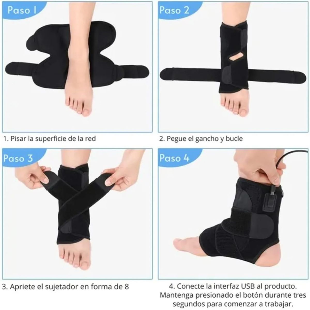 MOVI - TOBILLERA CON TRES NIVELES DE CALOR TOBILLO Y PIE