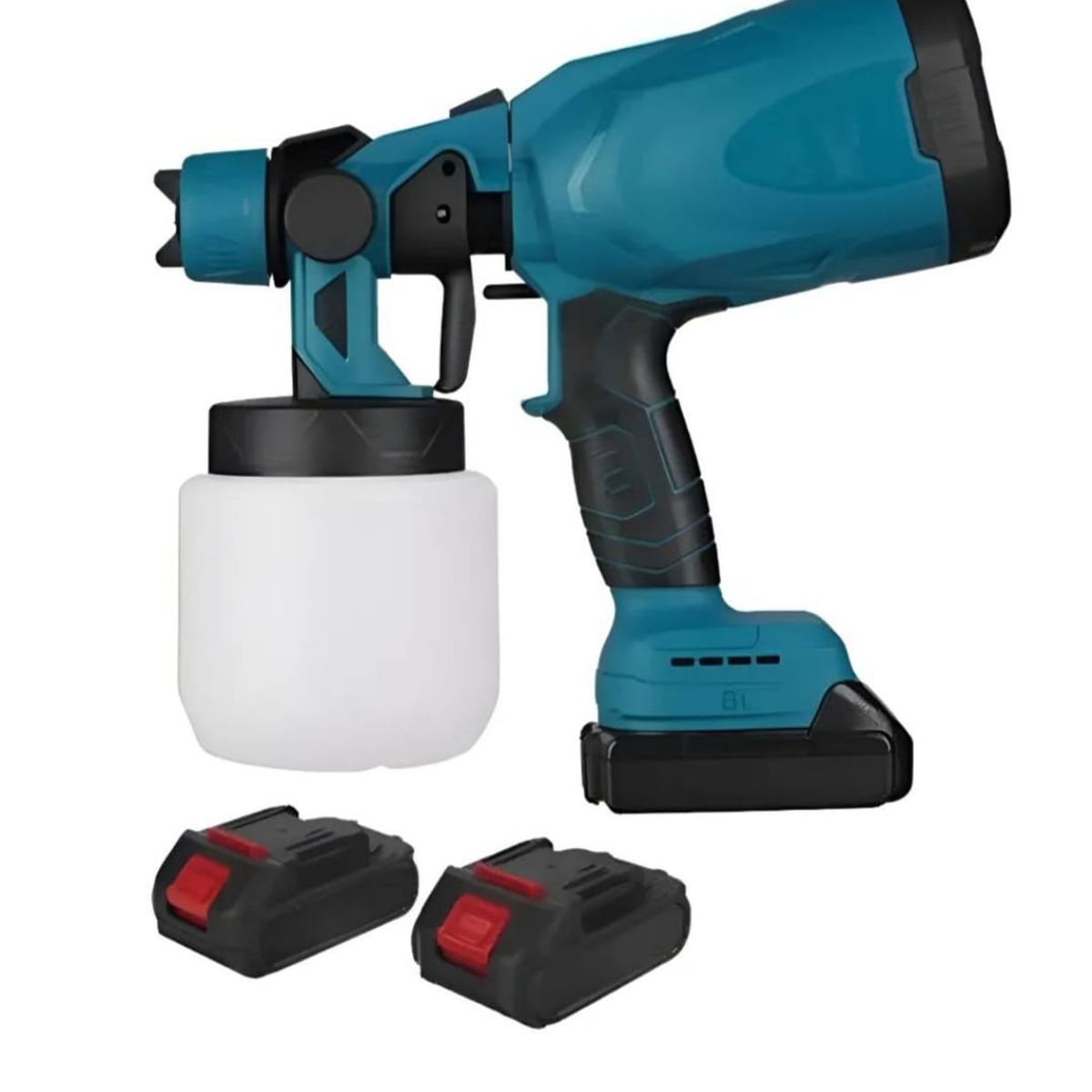MOVI - PISTOLA DE PINTAR A BATERIA, INCLUYE 2 BATERIAS Y CARGADOR