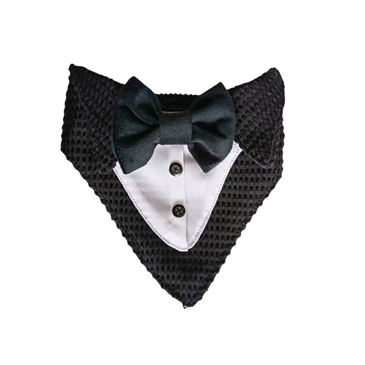 GENERICO - Bandana Para Mascotas Colita Noche Lazo Negro Talla M
