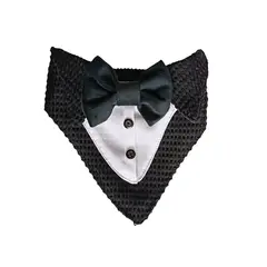 GENERICO - Bandana Para Mascotas Colita Noche Lazo Negro Talla M