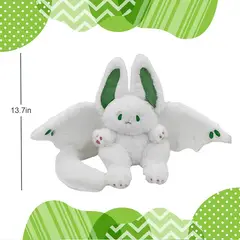 GENERICO - MURCIELAGO LLAVERO EN COLOR BLANCO PELUCHE