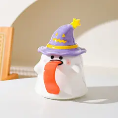 GENERICO - TAZA FANTASMA CALABAZA LILA