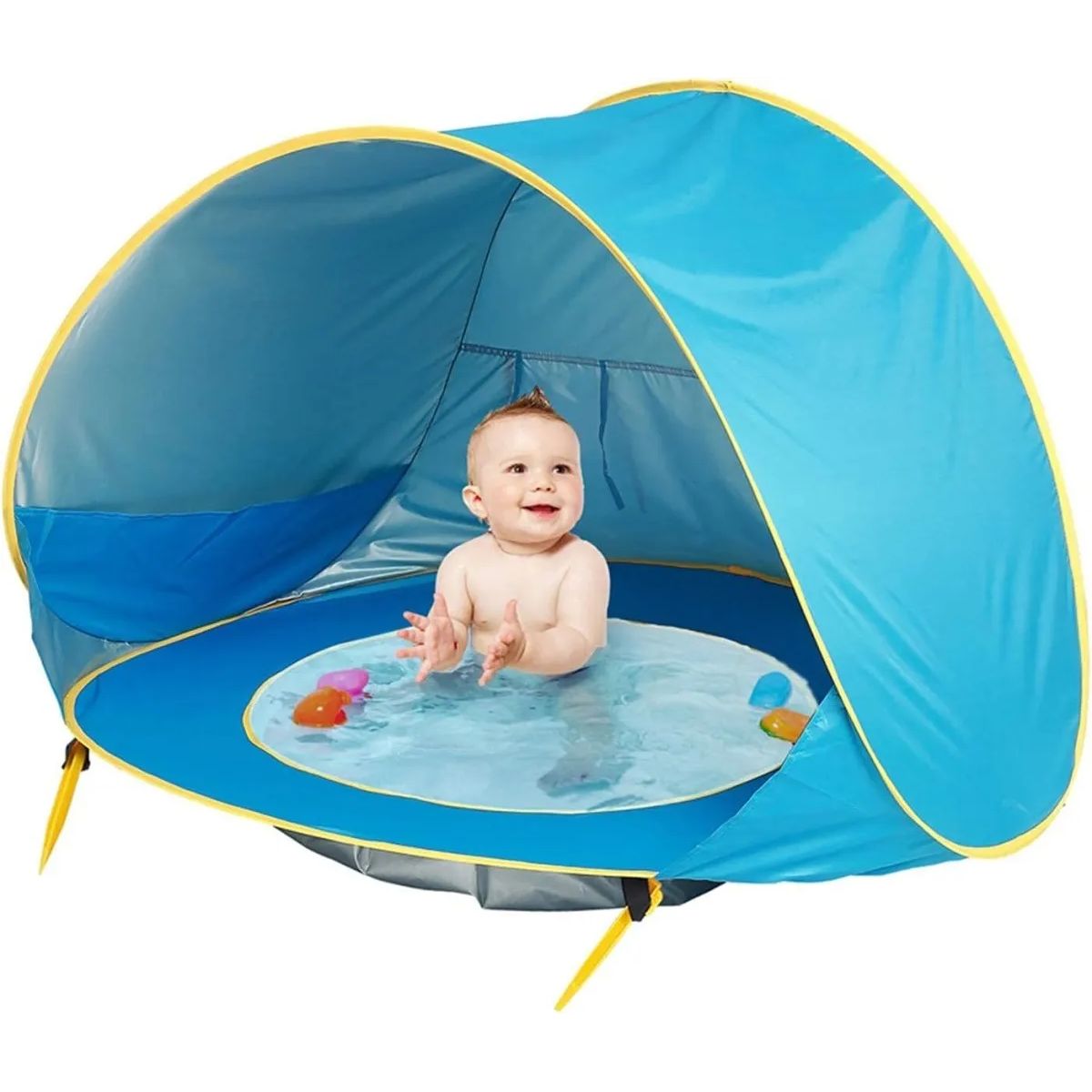 GENERICO - Carpa Con Piscina De Exterior Para Bebes Azul