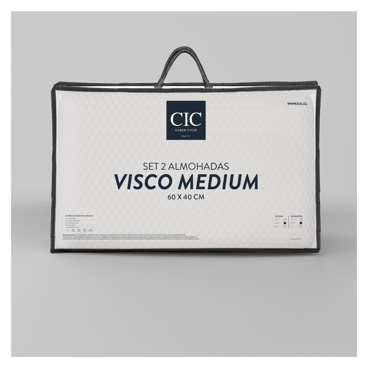 CIC - Set 2  Almohadas Visco Medium Cic