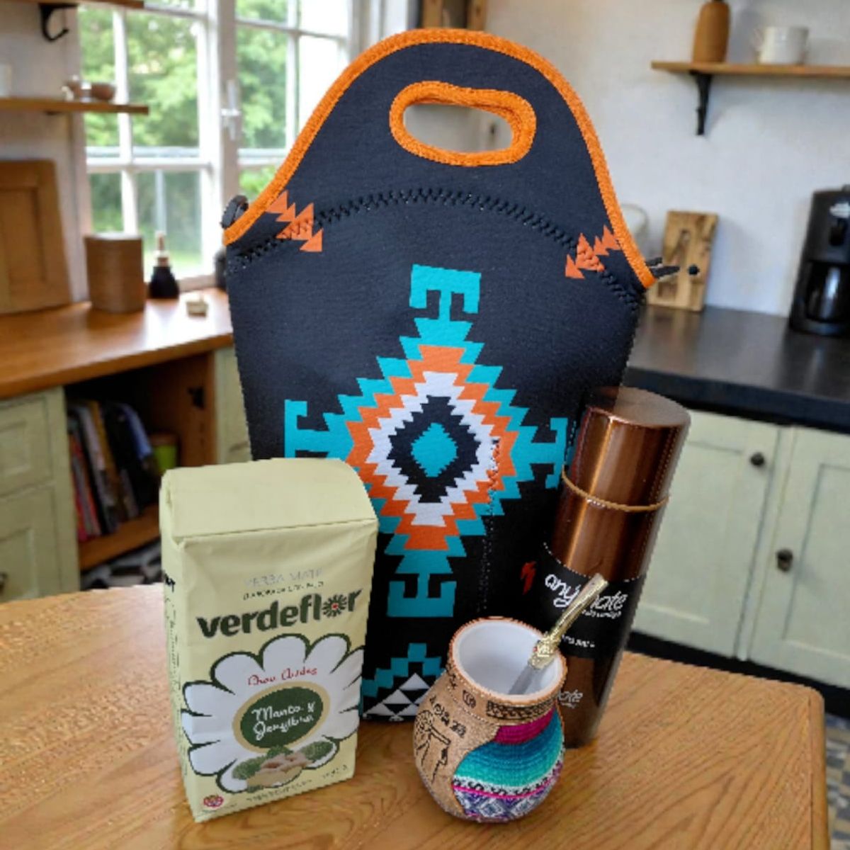 GENERICO - Set Mate + Yerba + Bombilla + Termo  Y Bolso Matero