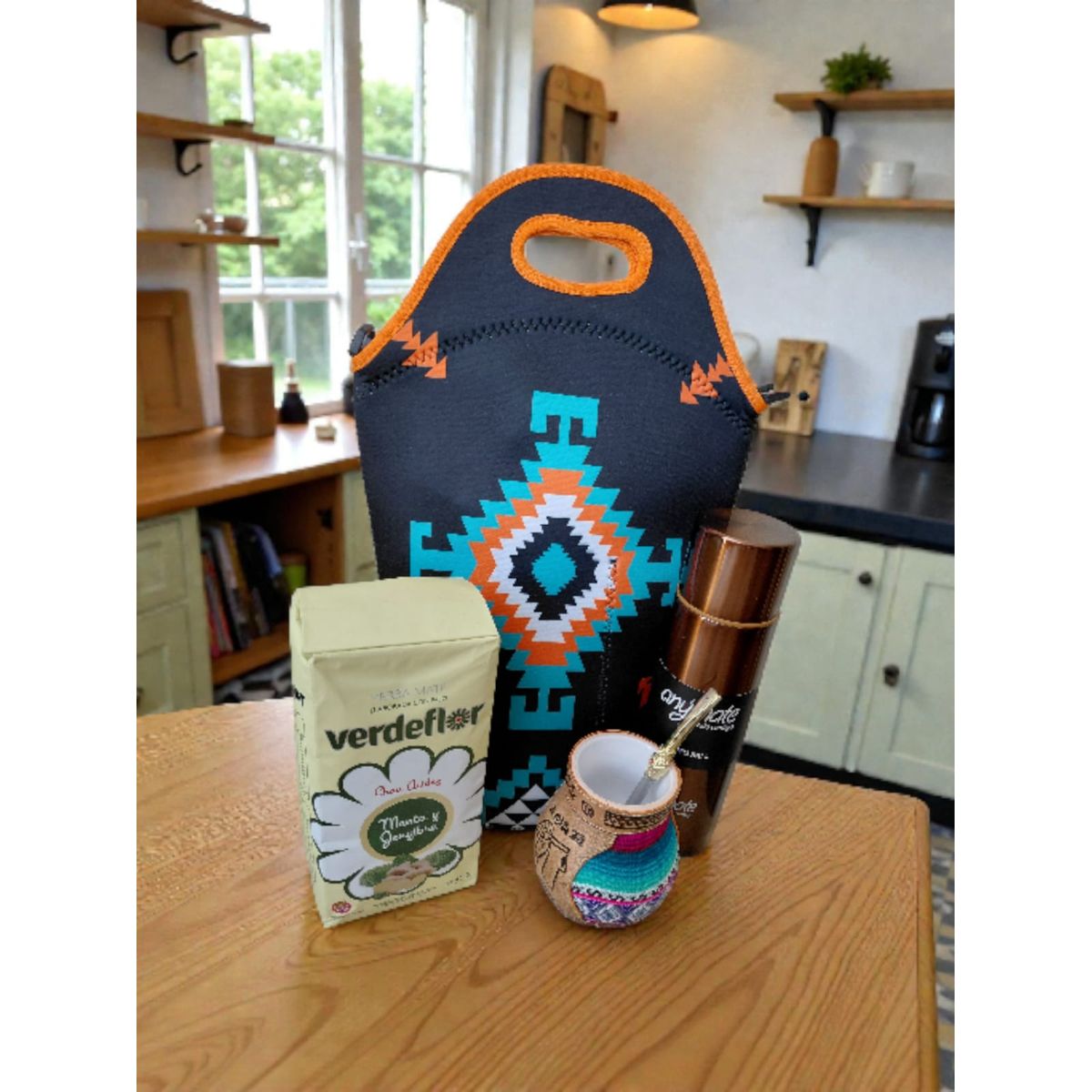 GENERICO - Set Mate + Yerba + Bombilla + Termo  Y Bolso Matero