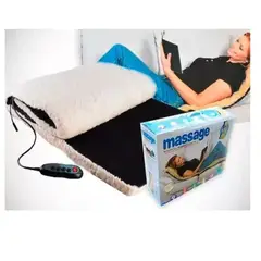 MOVI - COLCHONETA MASAJEADORA CON CALOR, 9 MODOS DE MASAJE, PORTATIL