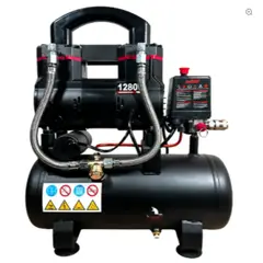 GENERICO - Compresor Silencioso Profesional 10 Litros 1280W - Redbo