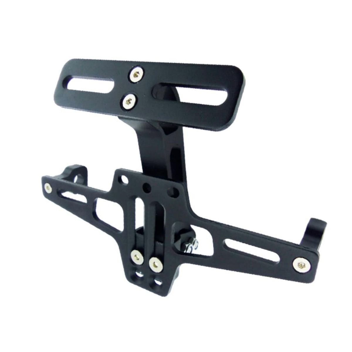 GENERICO - Soporte de Matrícula para motos universal retractil