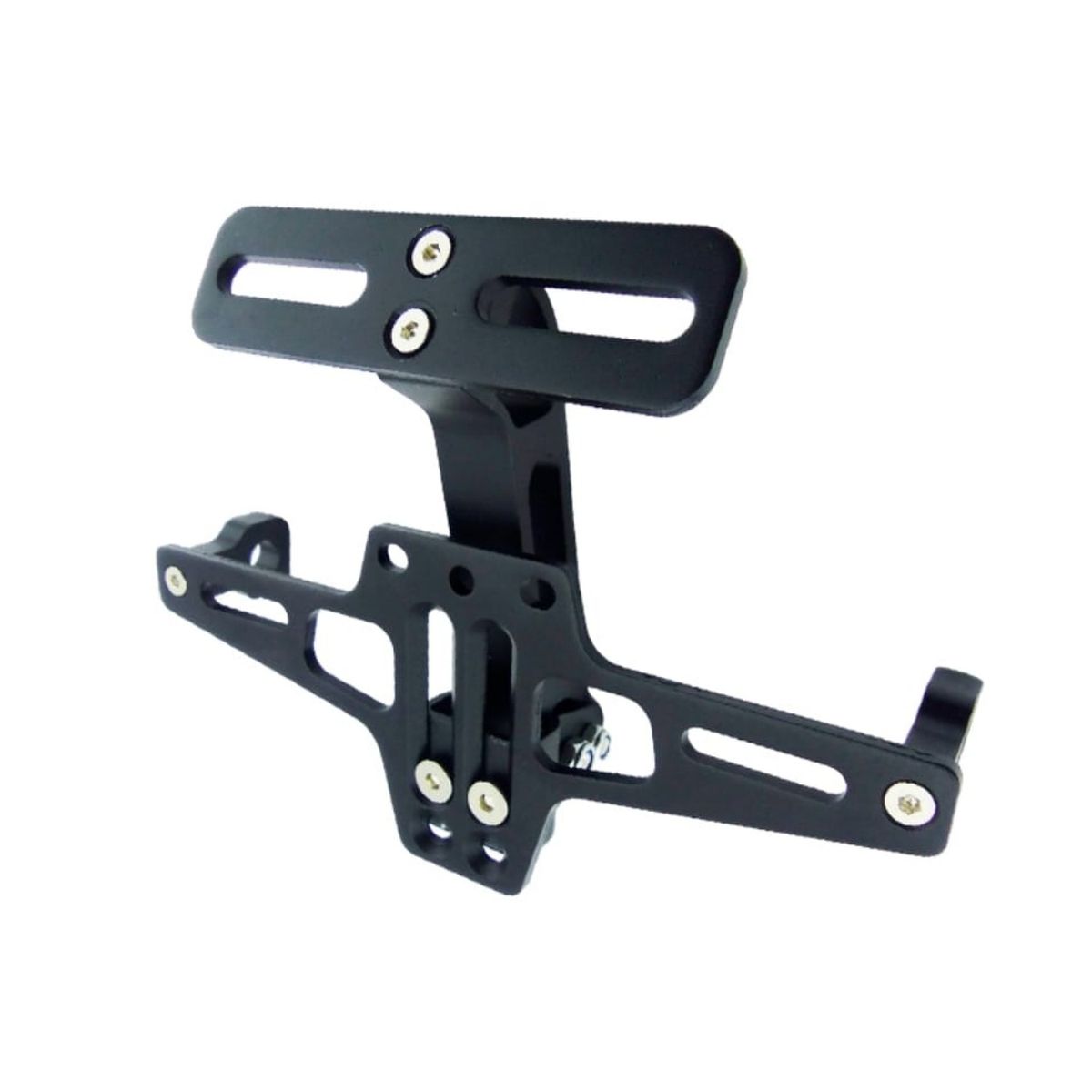 GENERICO - Soporte de Matrícula para motos universal retractil