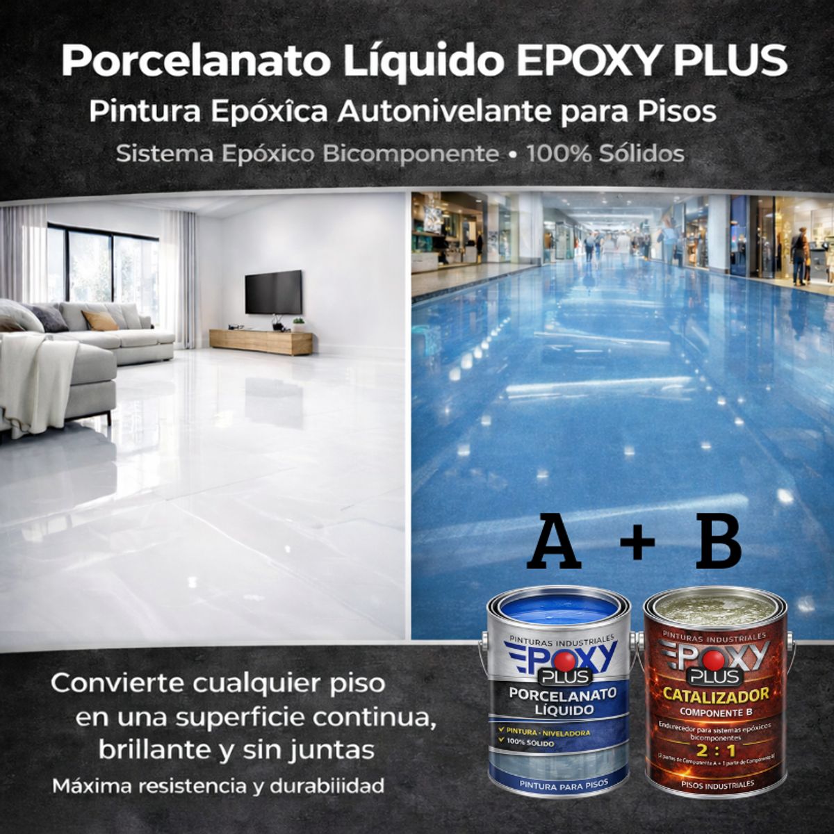 EPOXY - PORCELANATO LIQUIDO PREMIUM - KIT TINETA 14 KILOS - INCOLORO