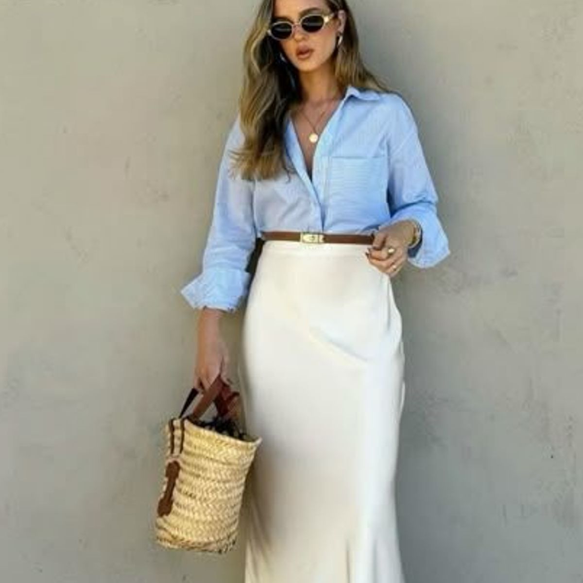 VELVET - Falda Satinada Zoe Negra