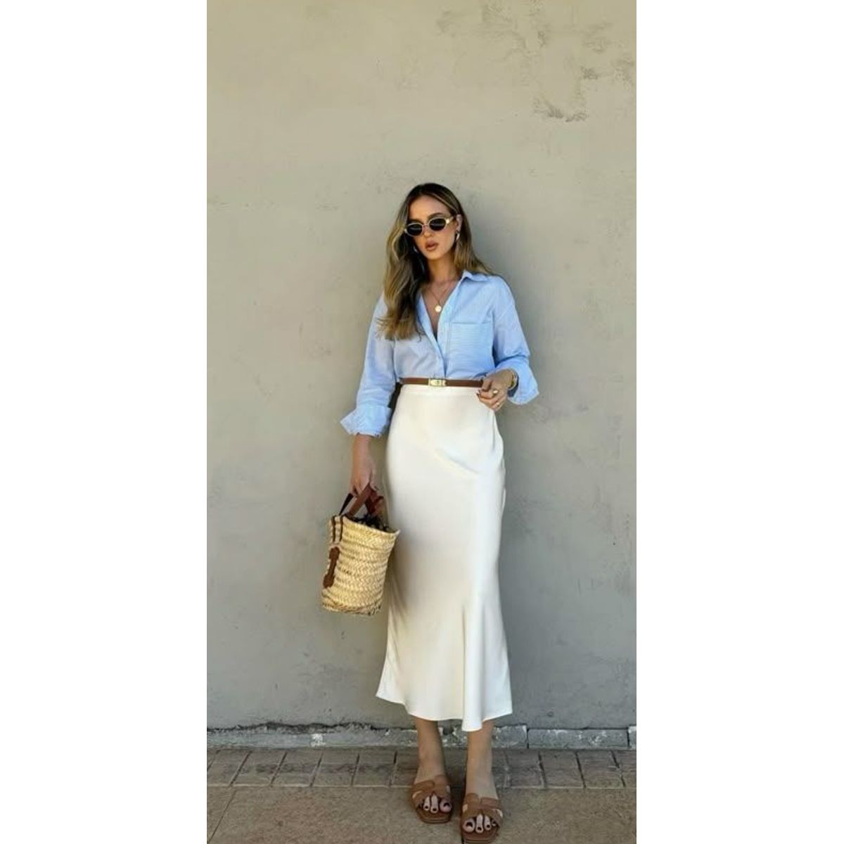 VELVET - Falda Satinada Zoe Negra