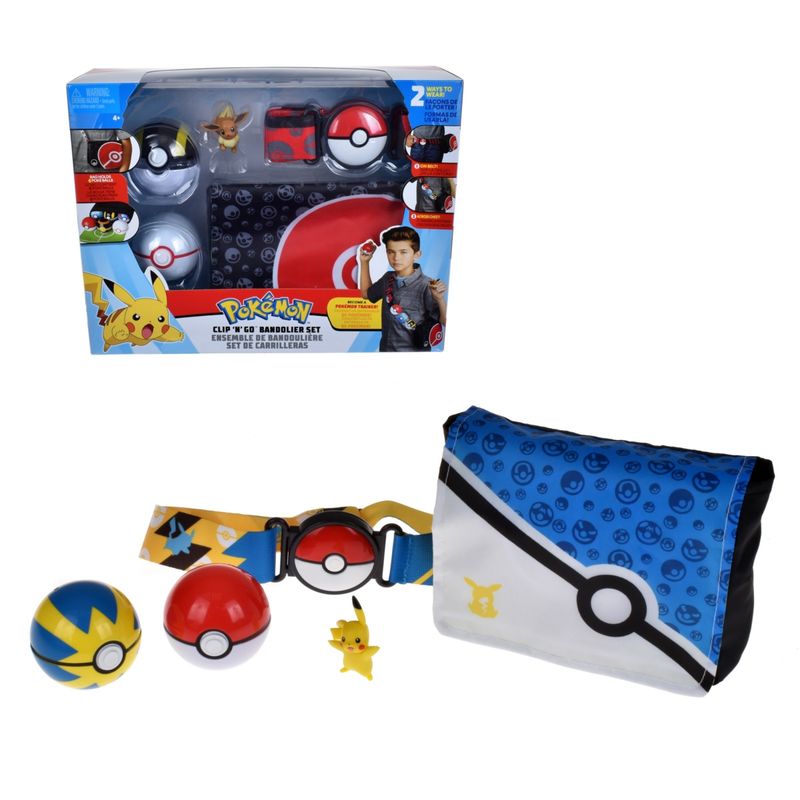 POKEMON - Bolso Entrenador 2 Pokebolas Cintur Pokemon