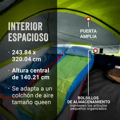 COLEMAN - Carpa Skydome Dark Room 4 Personas