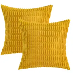 GENER - 2 piezas fundas de cojíns de decorativa fundas de almohada de estilo bohemio de pana suave