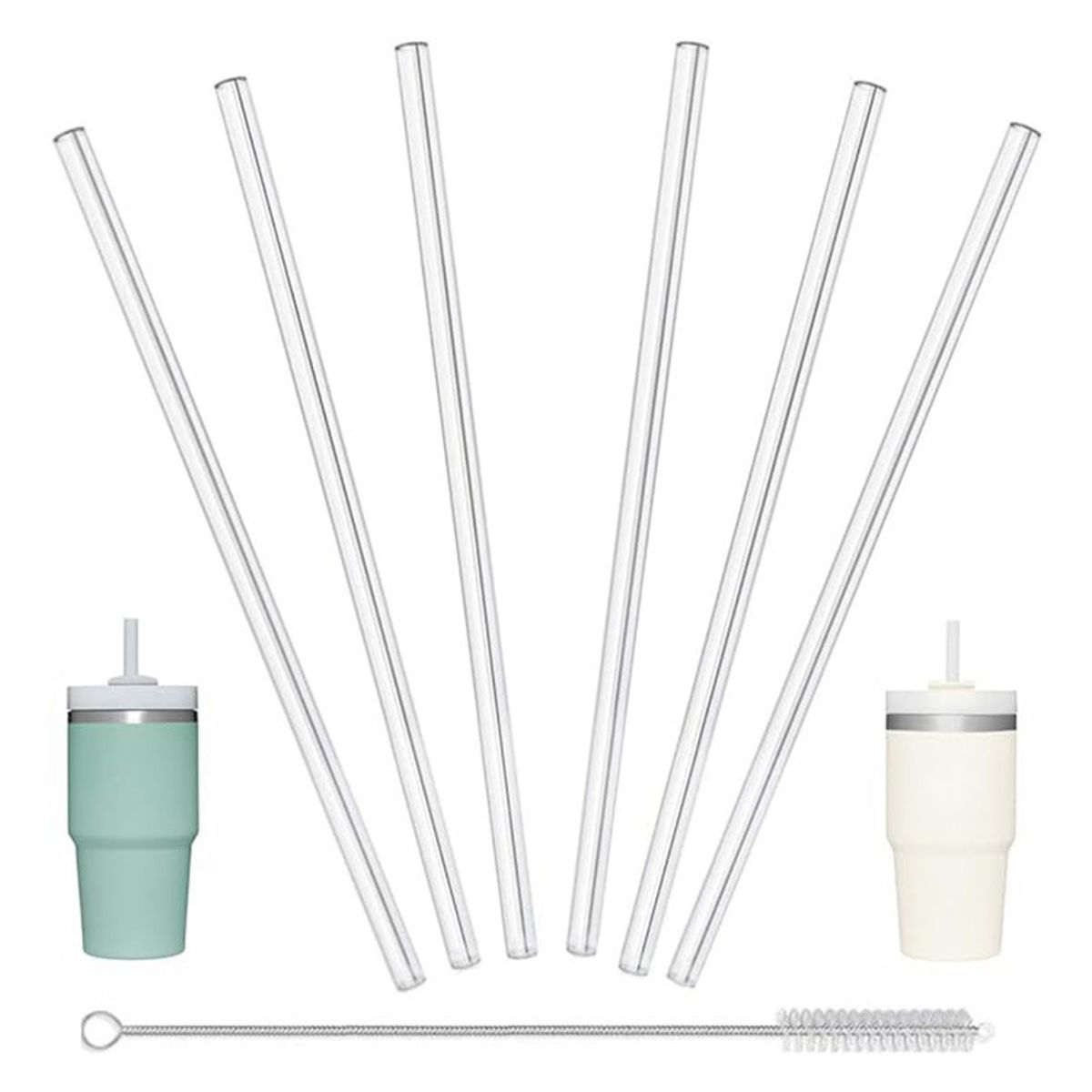 ATURE - 6 Bombillas De Repuesto + Cepillo Para Stanley 30oz
