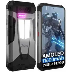 UNIHERTZ - Tank 4 5G Celular 24GB+512GB 11600mAh Smartphone-Negro