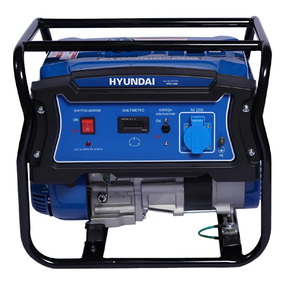 HYUNDAI - Generador Eléctrico gasolina 1.100 w Partida Manual