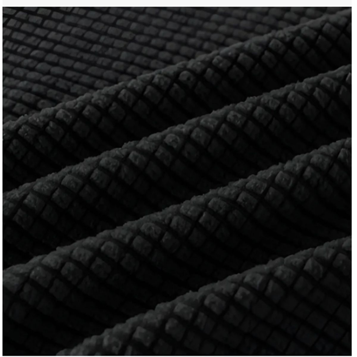 GENERICO - Funda Cubre Sofá Protectora Premium Cuadrille - 1 Cuerpo Color Negro Cuadriculado