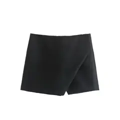 VELVET - Falda short Cruzada Elyvett Chocolate