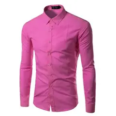 XPRESS RECHARGE - Camisa lisa para hombre de color solido top venta