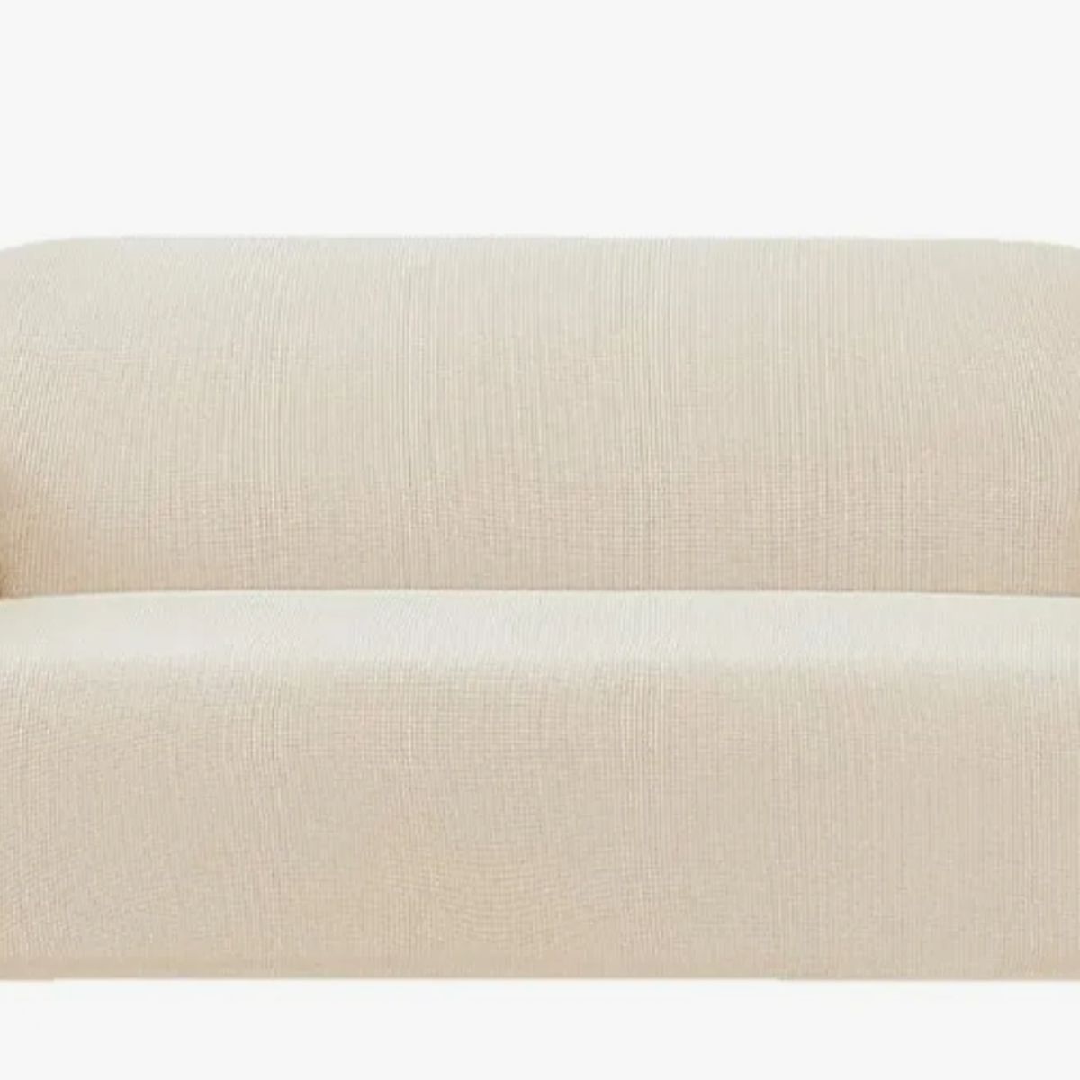 GENERICO - Funda Cubre Sofá Protectora Premium Cuadrille 4 Cuerpos Beige Cuadriculado