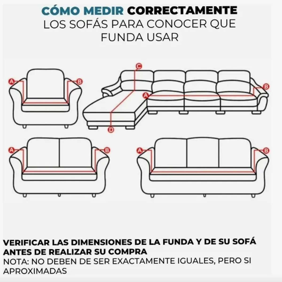 GENERICO - Funda Cubre Sofá Protectora Premium Cuadrille 4 Cuerpos Beige Cuadriculado