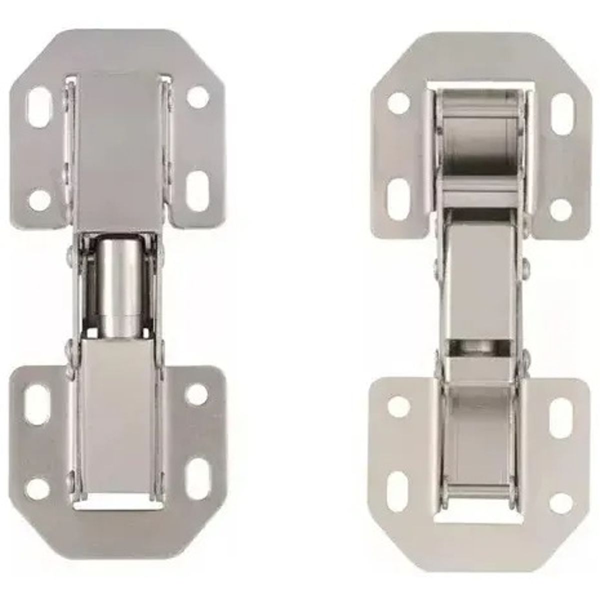 GENERICO - Set 4 Bisagras Bidimensional Oculta 90 Grados 7,5x3,3 Cms