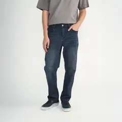 ELLUS - Jeans Hombre Relaxed Azul Oscuro Oxidado Jogger L33